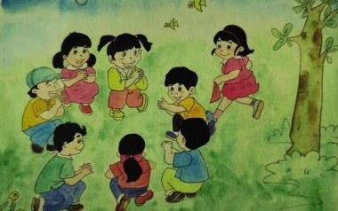 丢手绢吉他谱_儿歌_C调指法拍弦版弹唱谱_图片六线谱