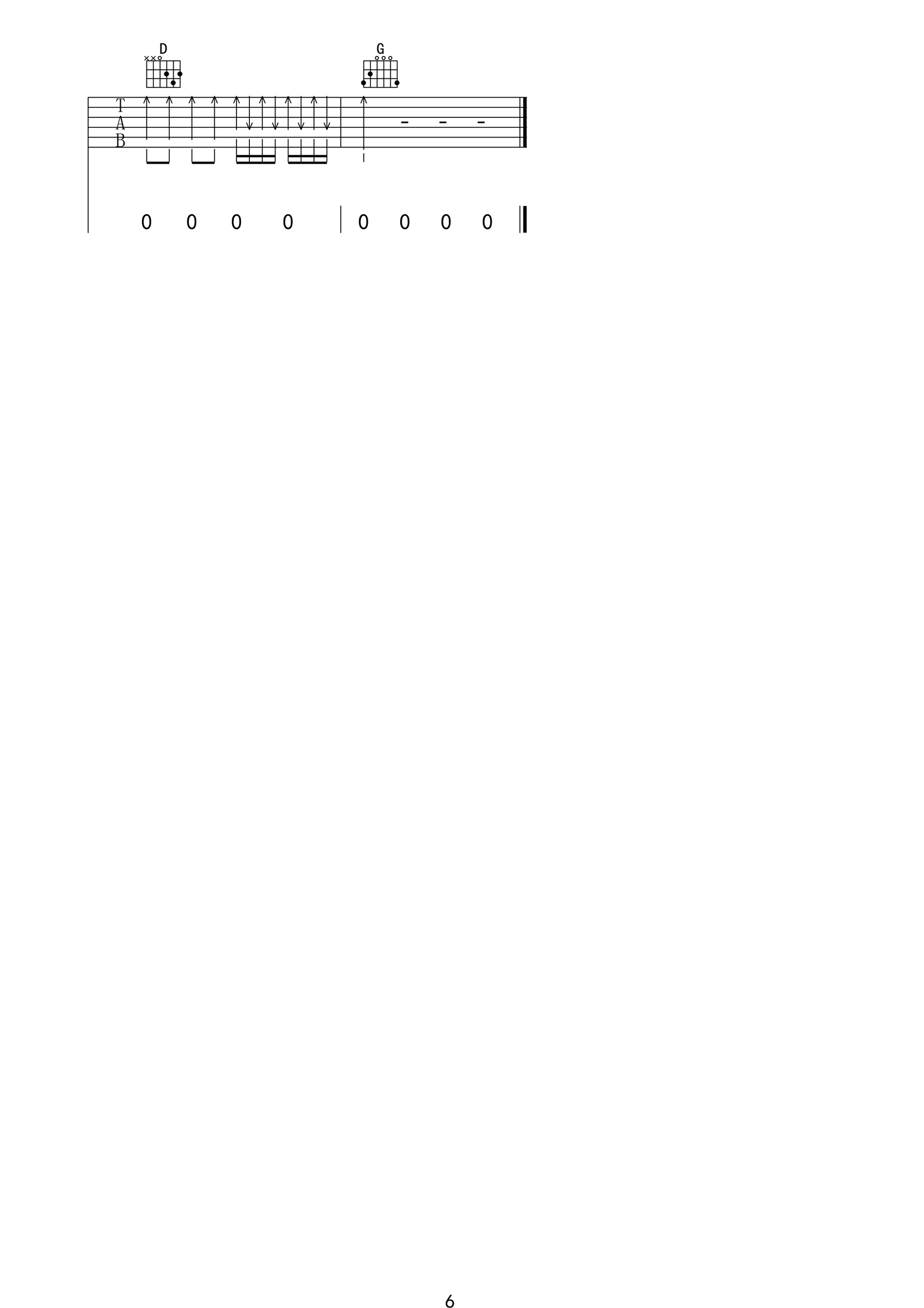 黑色公路吉他谱6-张闯