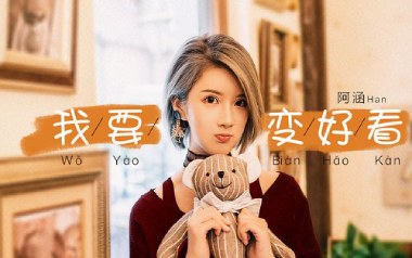 我要变好看吉他谱_阿涵_C调指法简单版_图片六线谱