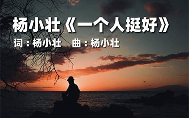 一个人挺好吉他谱_杨小壮_C调原版吉他谱_吉他弹唱教学