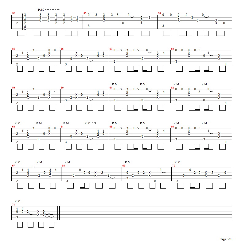 如约而至指弹吉他谱3-许嵩