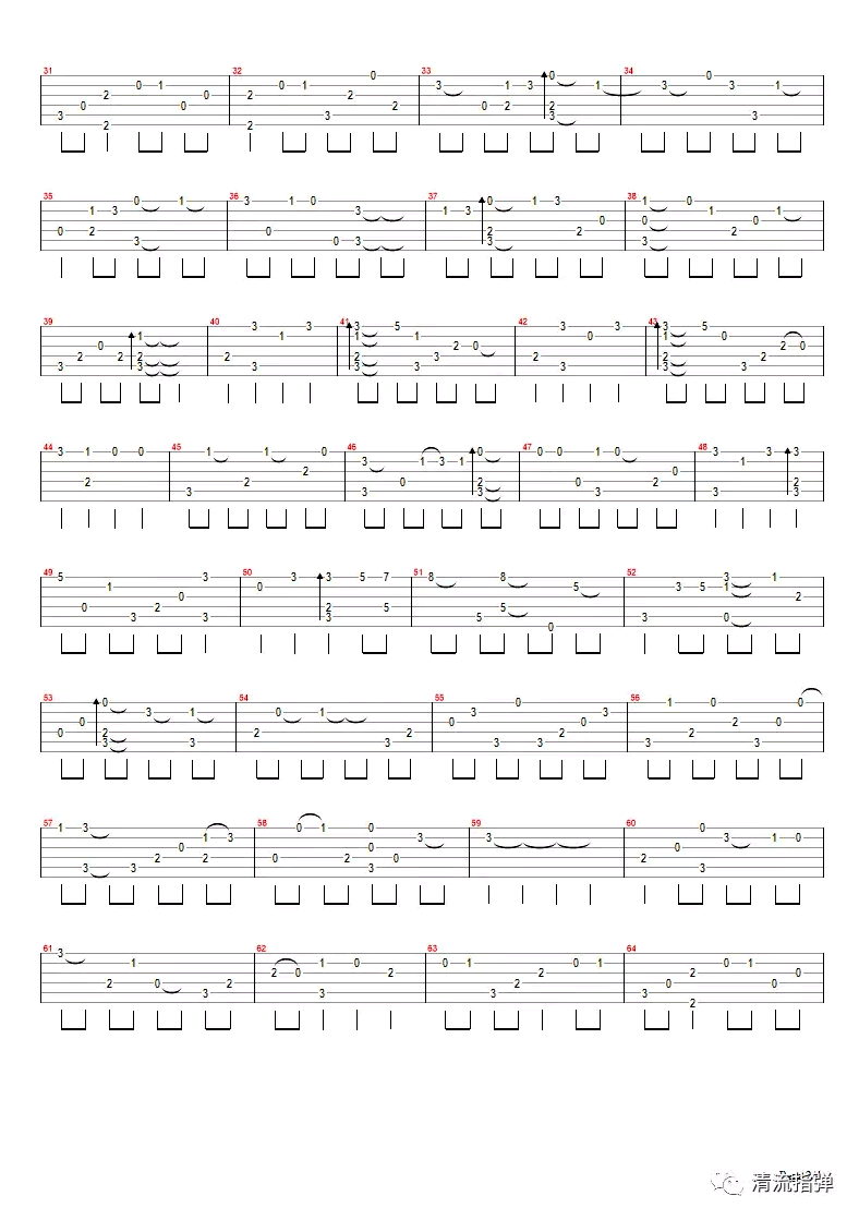 淘汰指弹吉他谱2-陈奕迅