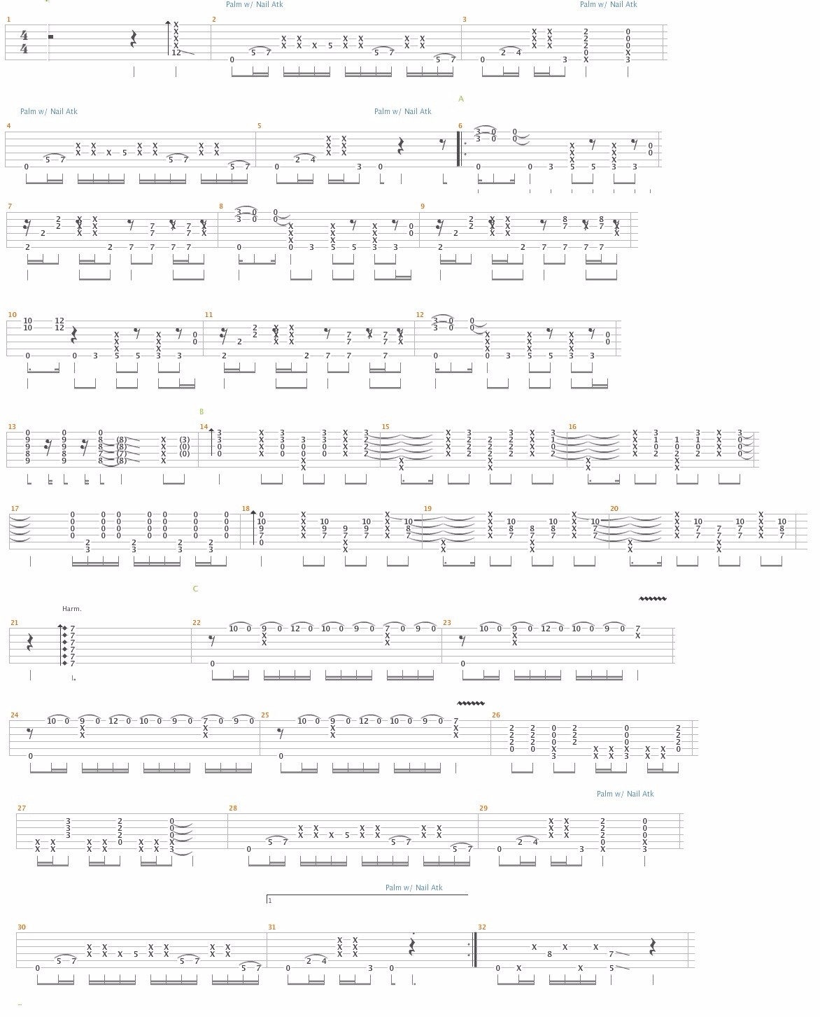 Fight指弹吉他谱1-郑成河